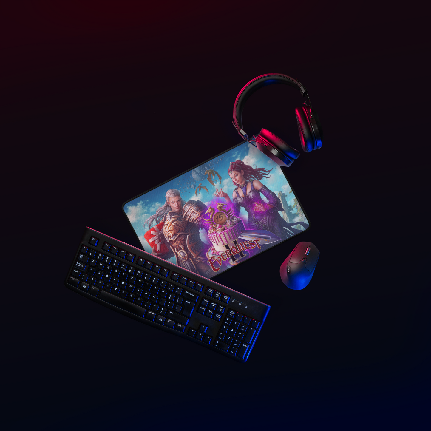 EverQuest® II 15th Anniversary Desk Mat
