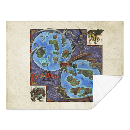EverQuest® II Cloth Map (Year of Darkpaw Edition) Throw Blanket