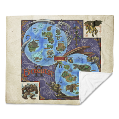 EverQuest® II Cloth Map (Year of Darkpaw Edition) Throw Blanket
