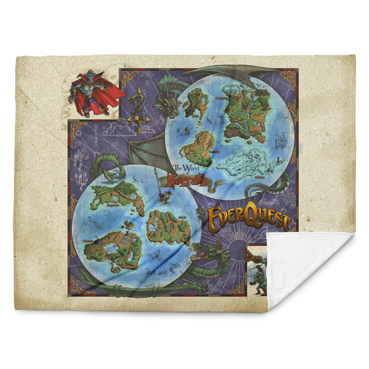 EverQuest® Cloth Map (Year of Darkpaw Edition) Throw Blanket