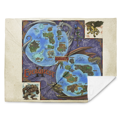 EverQuest® II Cloth Map (Year of Darkpaw Edition) Throw Blanket